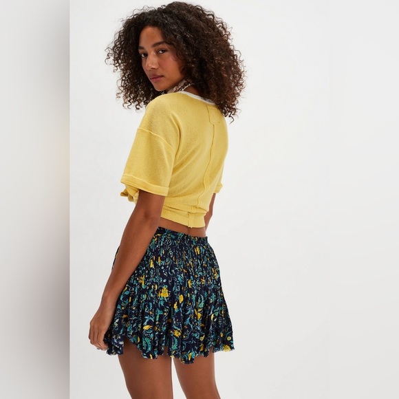 FP ONE Third charm mini printed NWOT navy combo - Picture 2 of 3